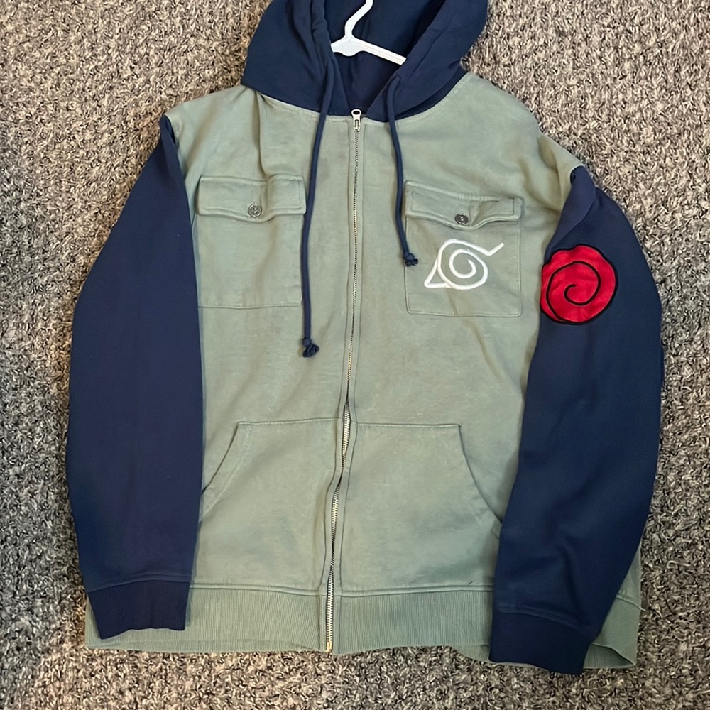 naruto shippuden kakashi zip up
